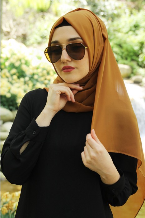 PLAIN MUSTARD COLOR SHAWL