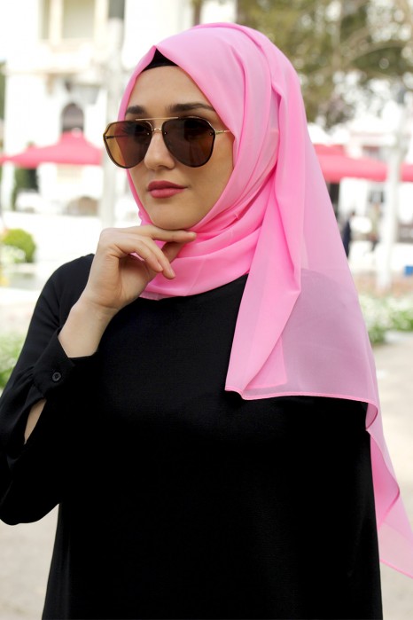 PLAIN PINK SHAWL
