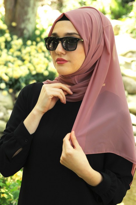 PLAIN ROSE COLOR SHAWL