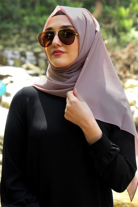 PLAIN ROSE COLOR SHAWL