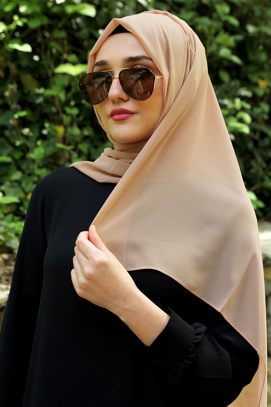 PLAIN POWDER PINK SHAWL 