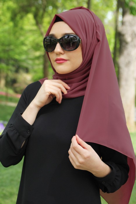 PLAIN ROSE COLOR SHAWL