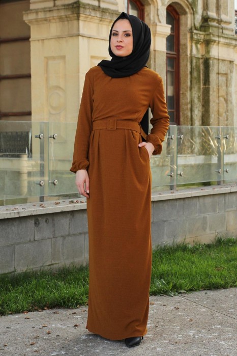 TAN COLOR DRESS