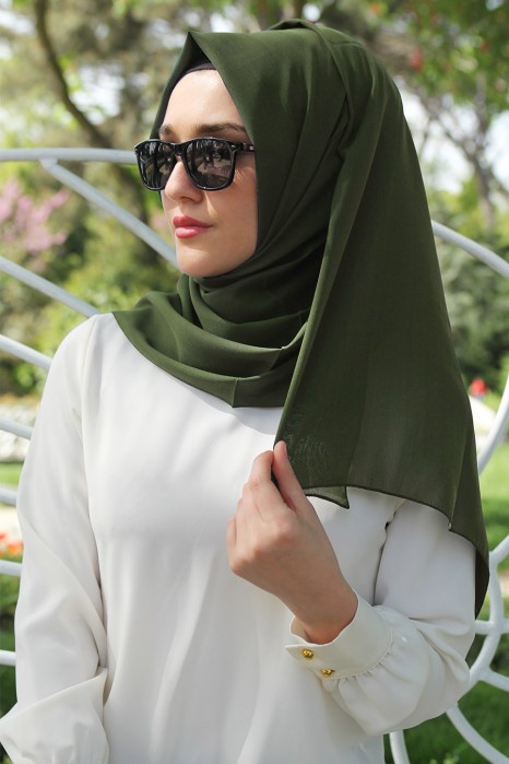 PLAIN KHAKI SHAWL