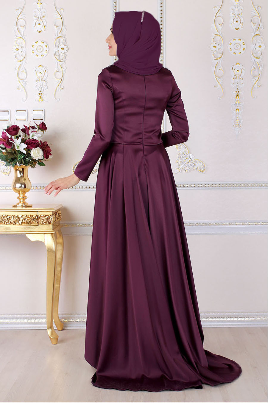 PLUM EVENING DRESS