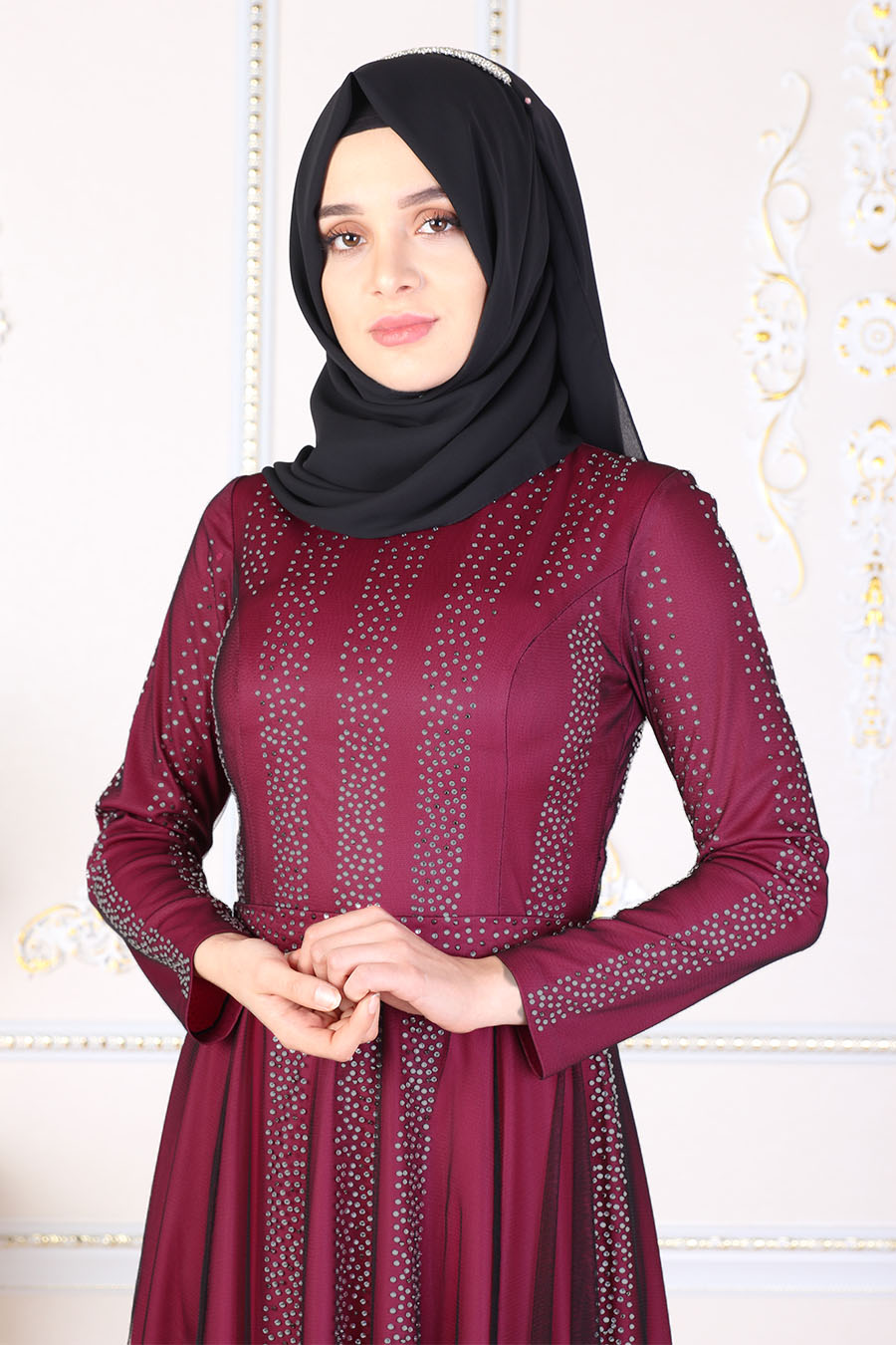 FUCHSIA EVENING DRESS