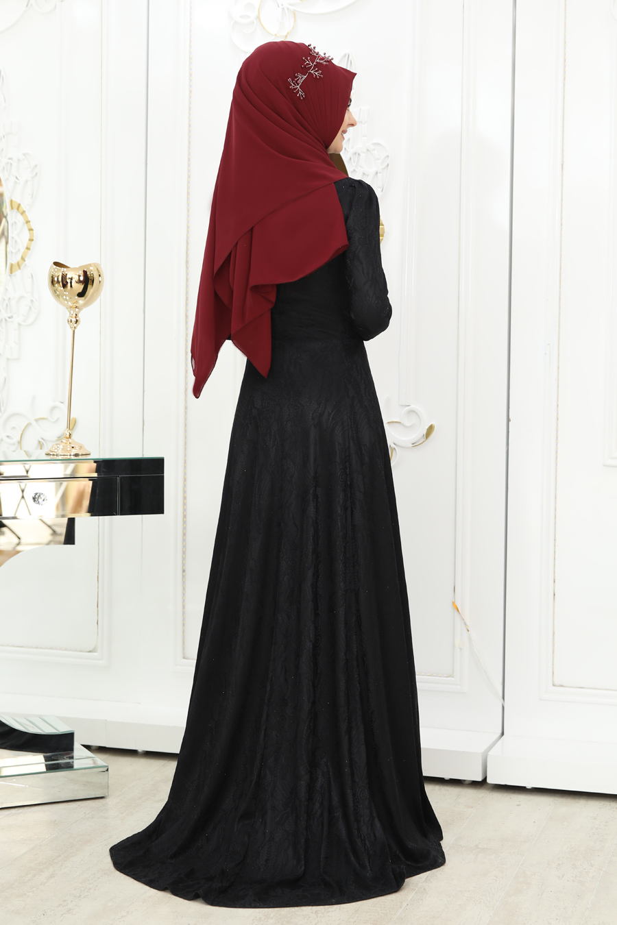 BLACK EVENING DRESS