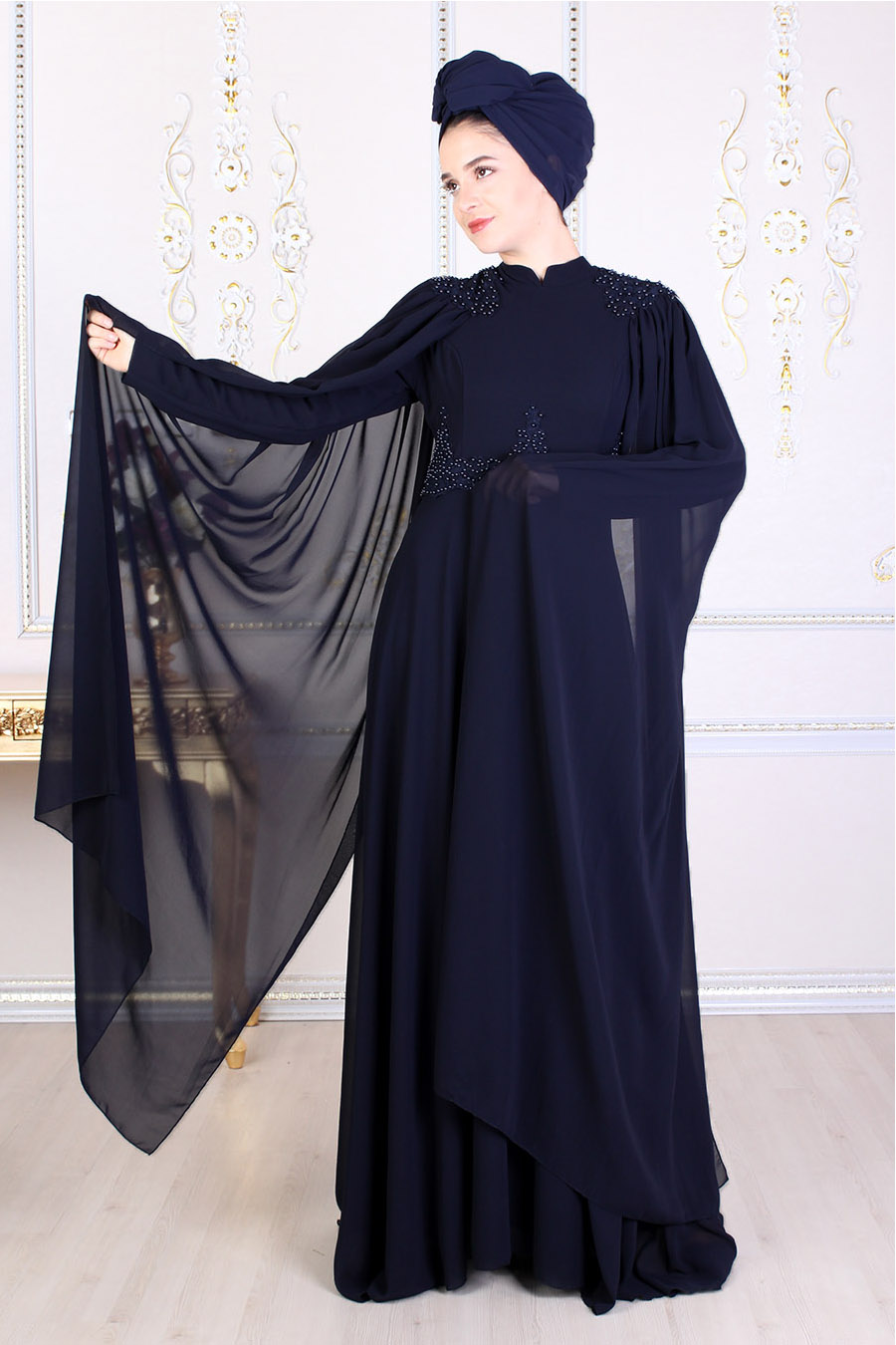 NAVY BLUE EVENING DRES