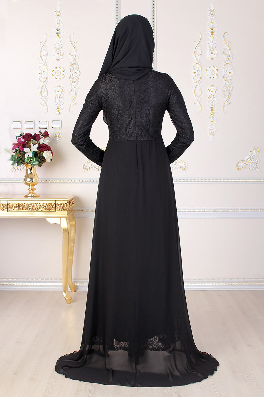 BLACK EVENING DRESS