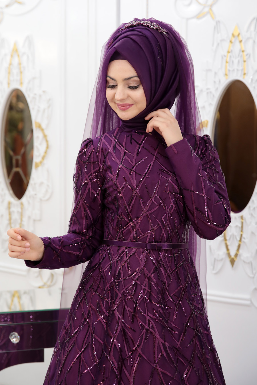 Purple Evening Dress