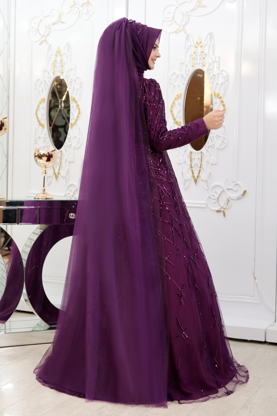 Purple Evening Dress