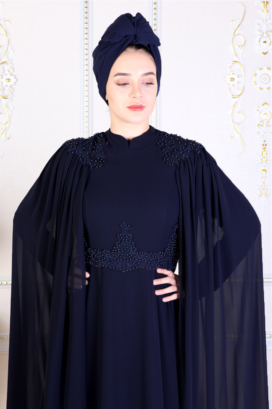 NAVY BLUE EVENING DRES