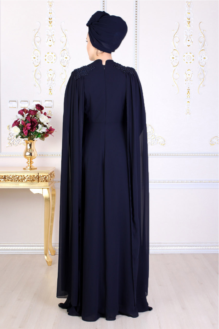 NAVY BLUE EVENING DRES