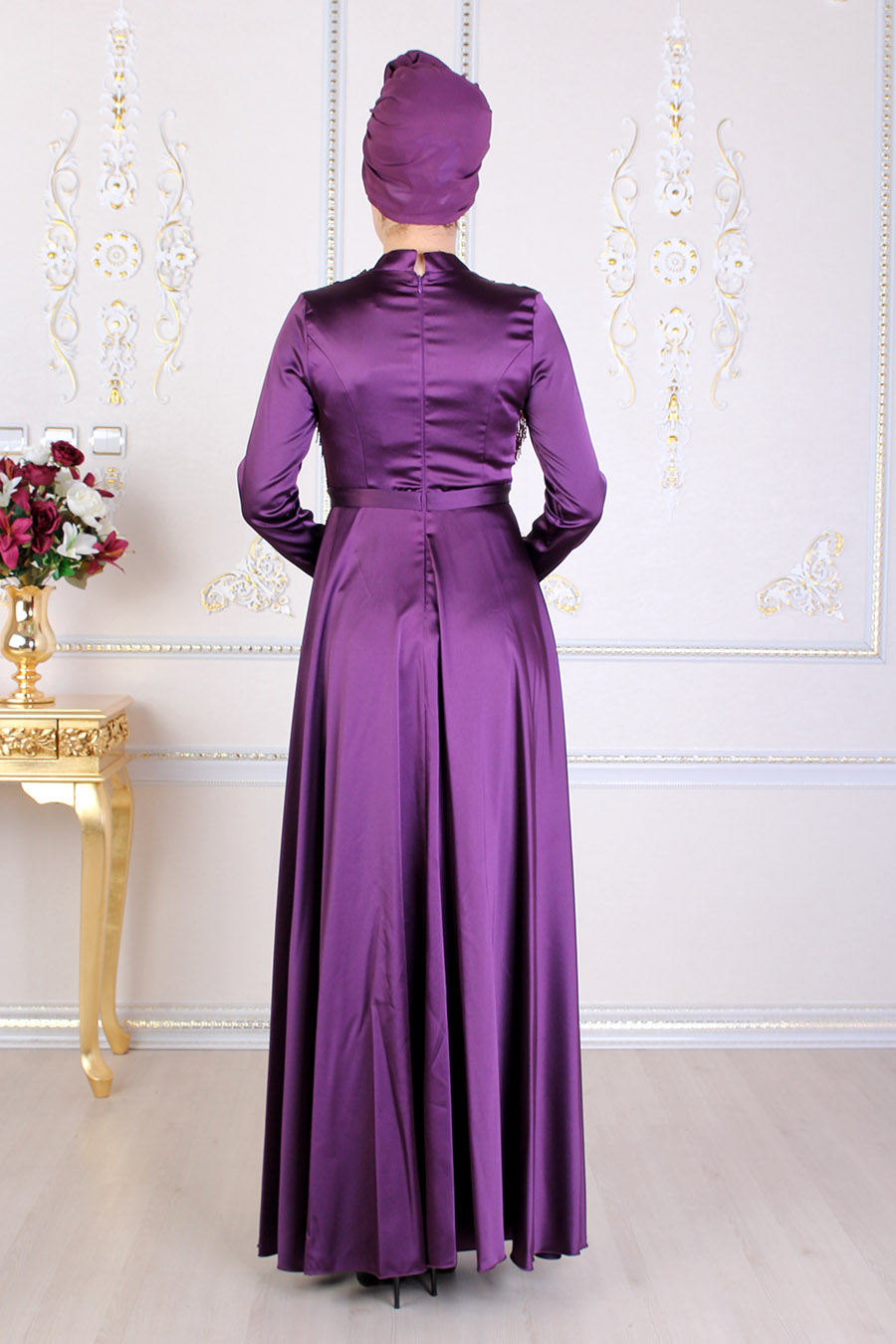 PURPLE EVENING DRESS