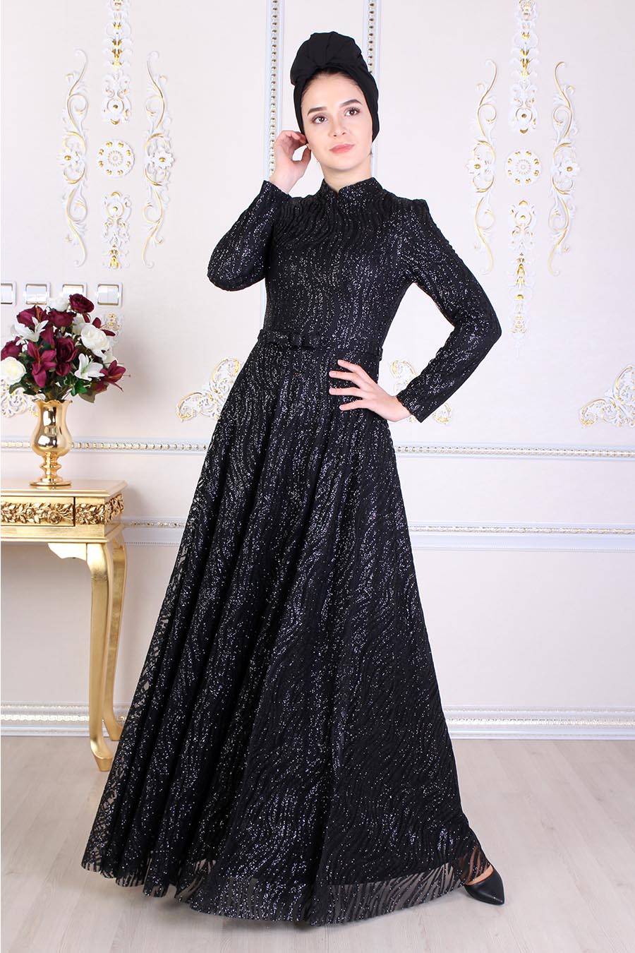 BLACK EVENING DRESS