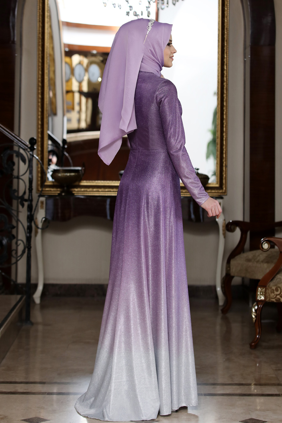 LILA EVENING DRESS