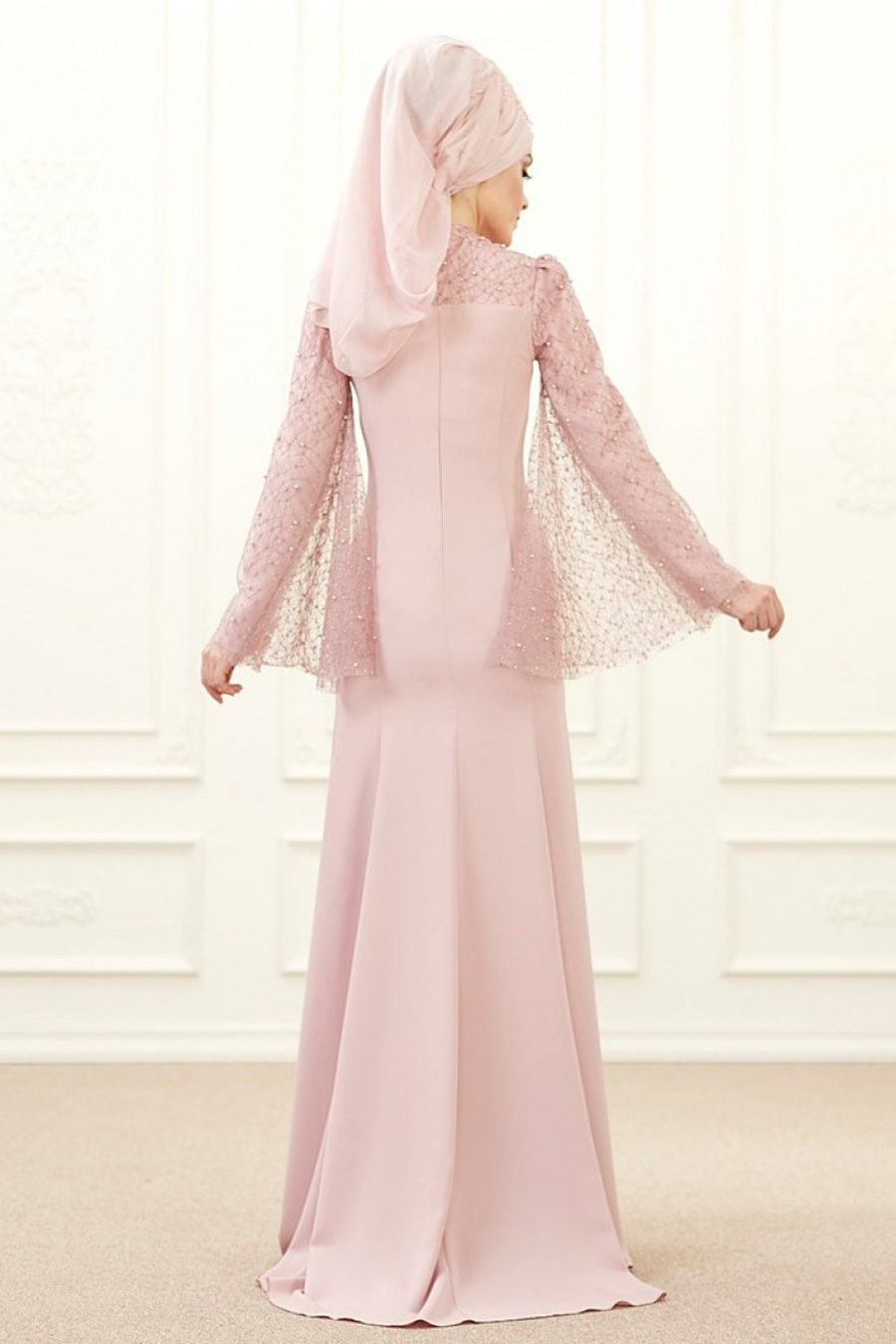 POWDER PINK EVENING DRESS