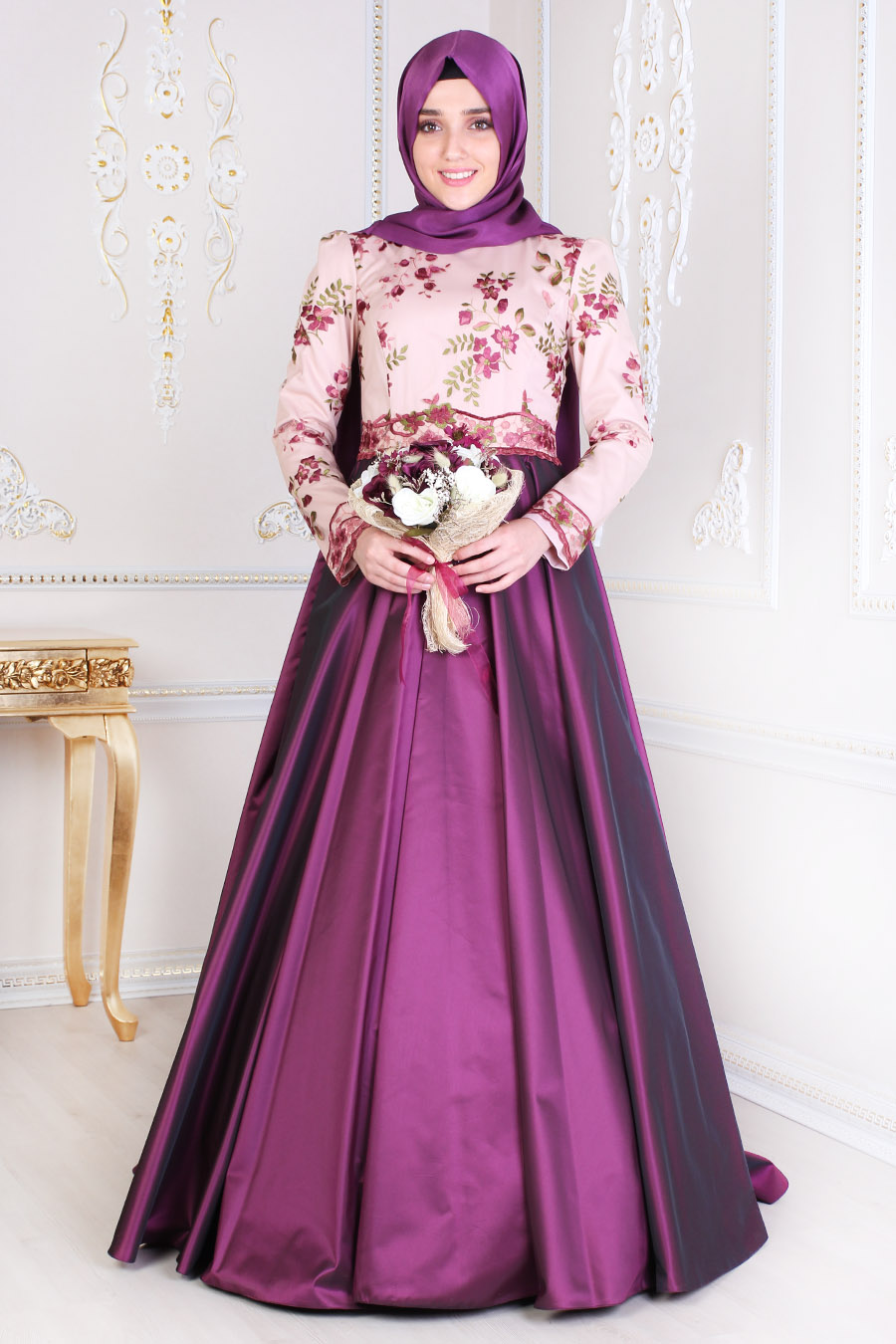 PURPLE EVENING DRESS