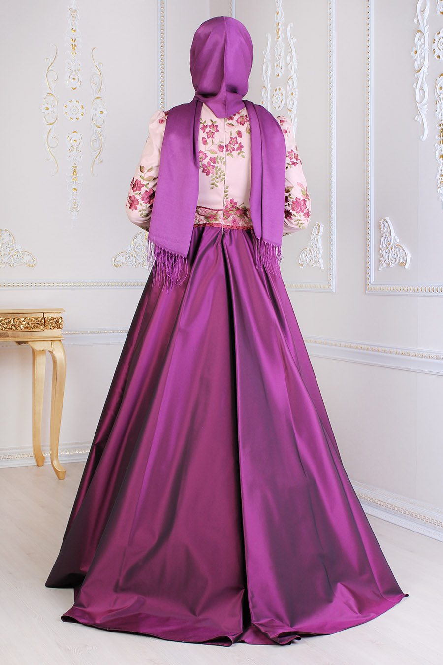 PURPLE EVENING DRESS