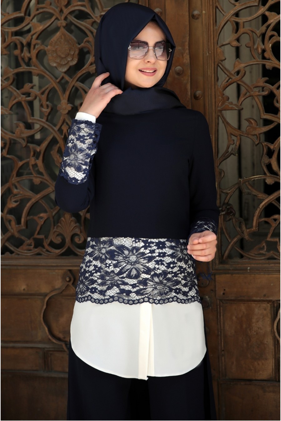 Navy Blue Tunic And Pant Suit Navy Blue Tunic And Pant Suit