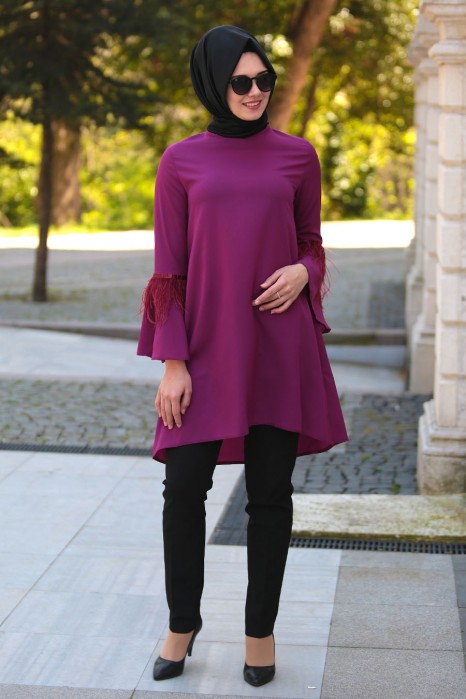 ... hijab Just Trendy Girls Source · FUCHSIA TUNIC