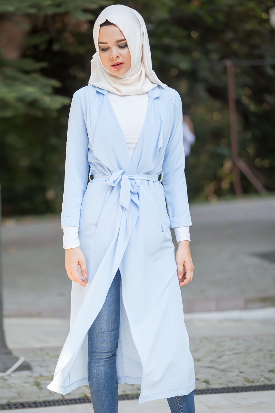 ice blue winter coat