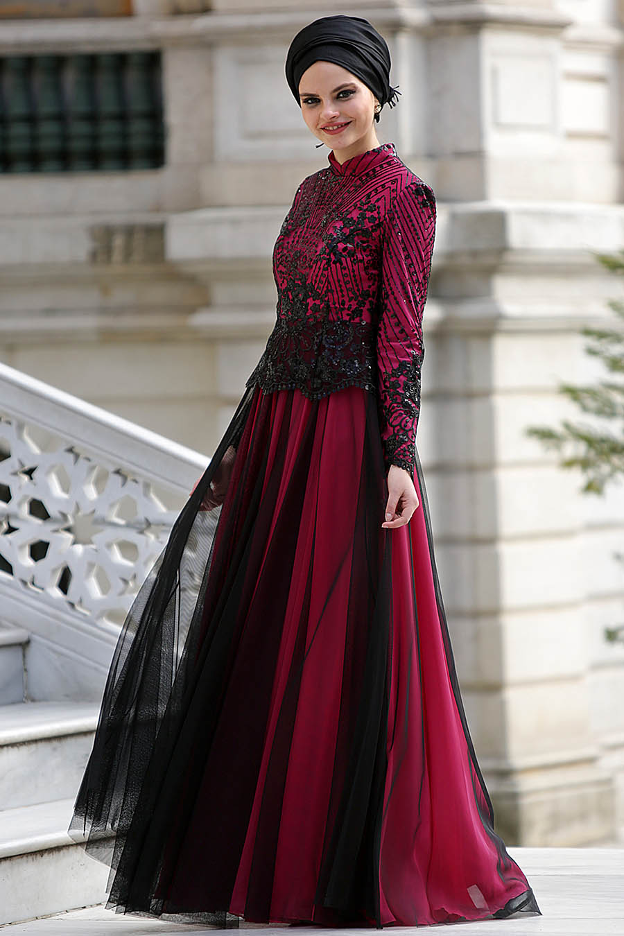Fuchsia Evening Dress
