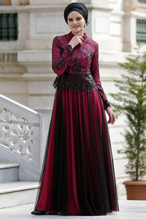 Fuchsia Evening Dress