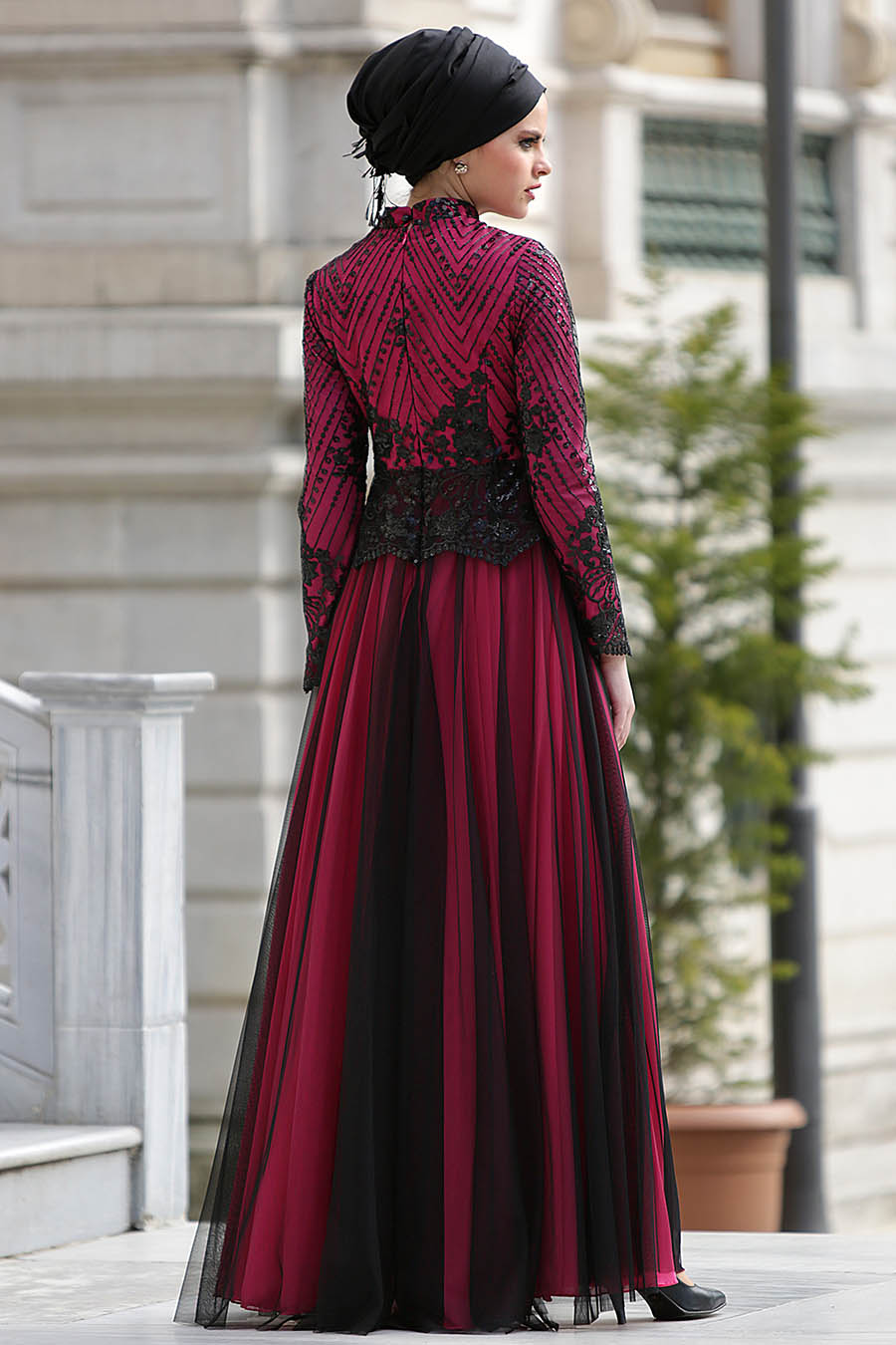 Fuchsia Evening Dress