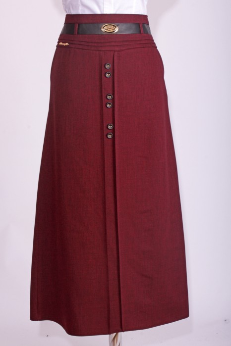 Claret Red Skirt