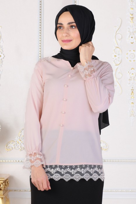 POWDER PINK BLOUSE