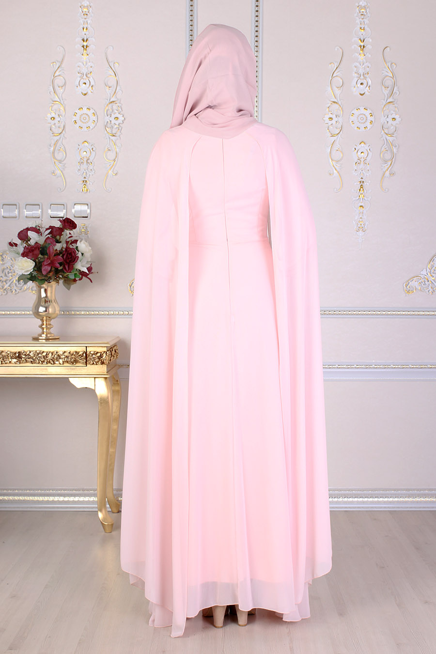 POWDER PINK EVENING DRESS POWDER PINK EVENING DRESS
