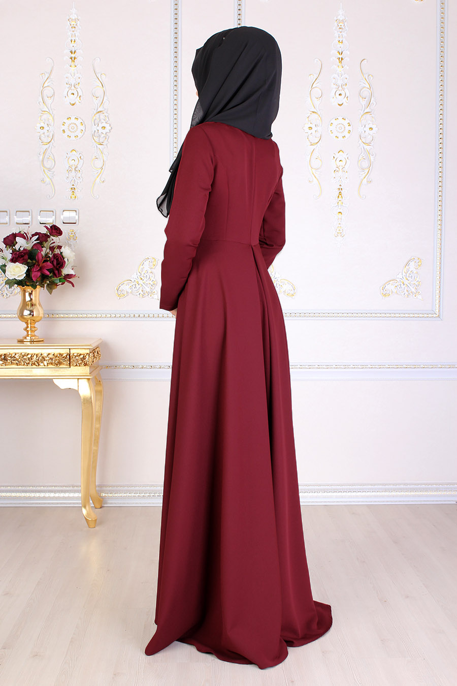 Claret Red Dress