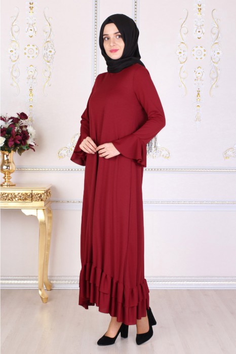 Claret Red Dress