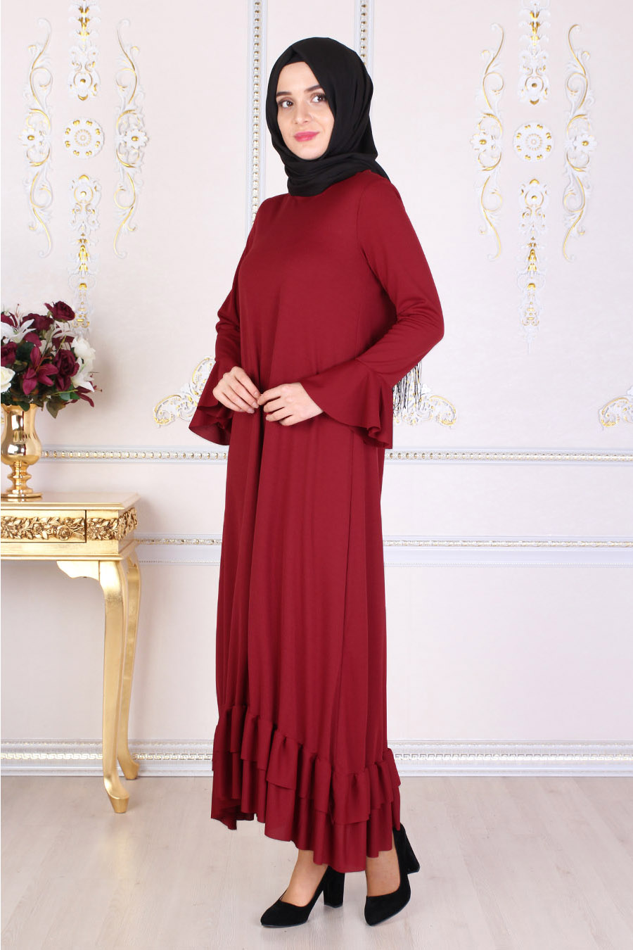 Claret Red Dress