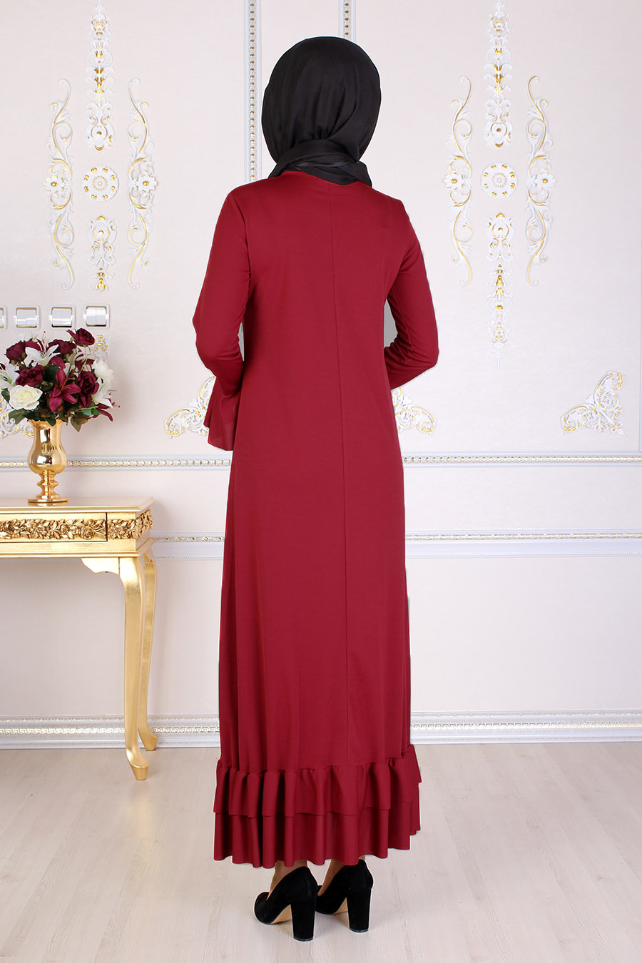 Claret Red Dress