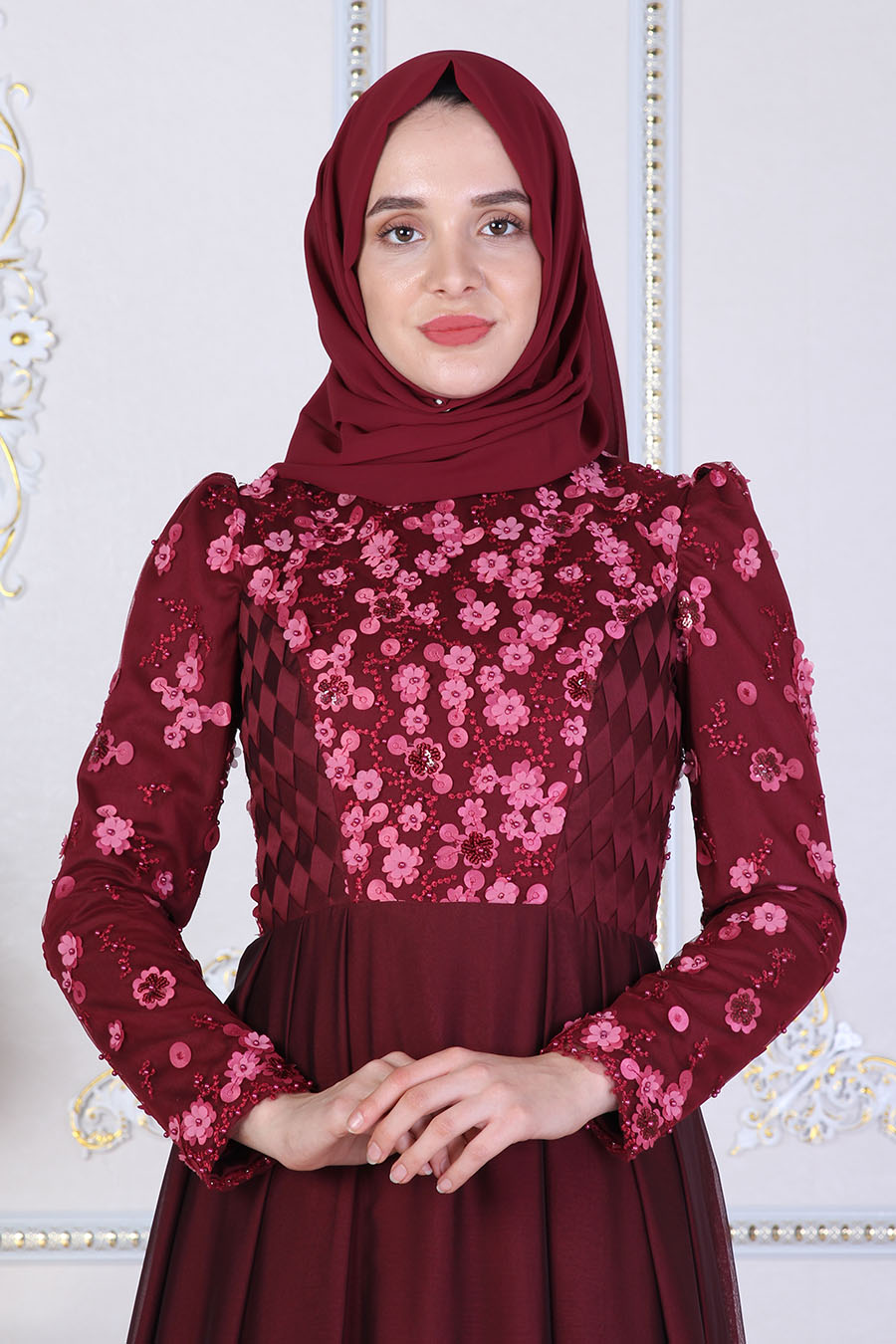 PURPLE EVENING DRESS