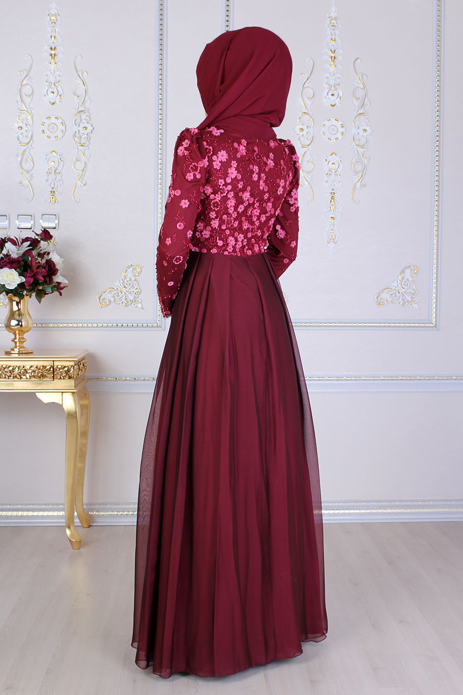 PURPLE EVENING DRESS