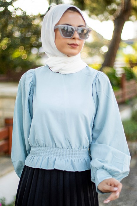 BABY BLUE BLOUSE