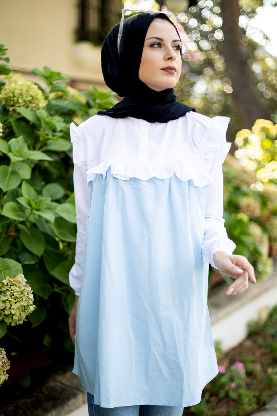 BABY BLUE TUNIC  BABY BLUE TUNIC