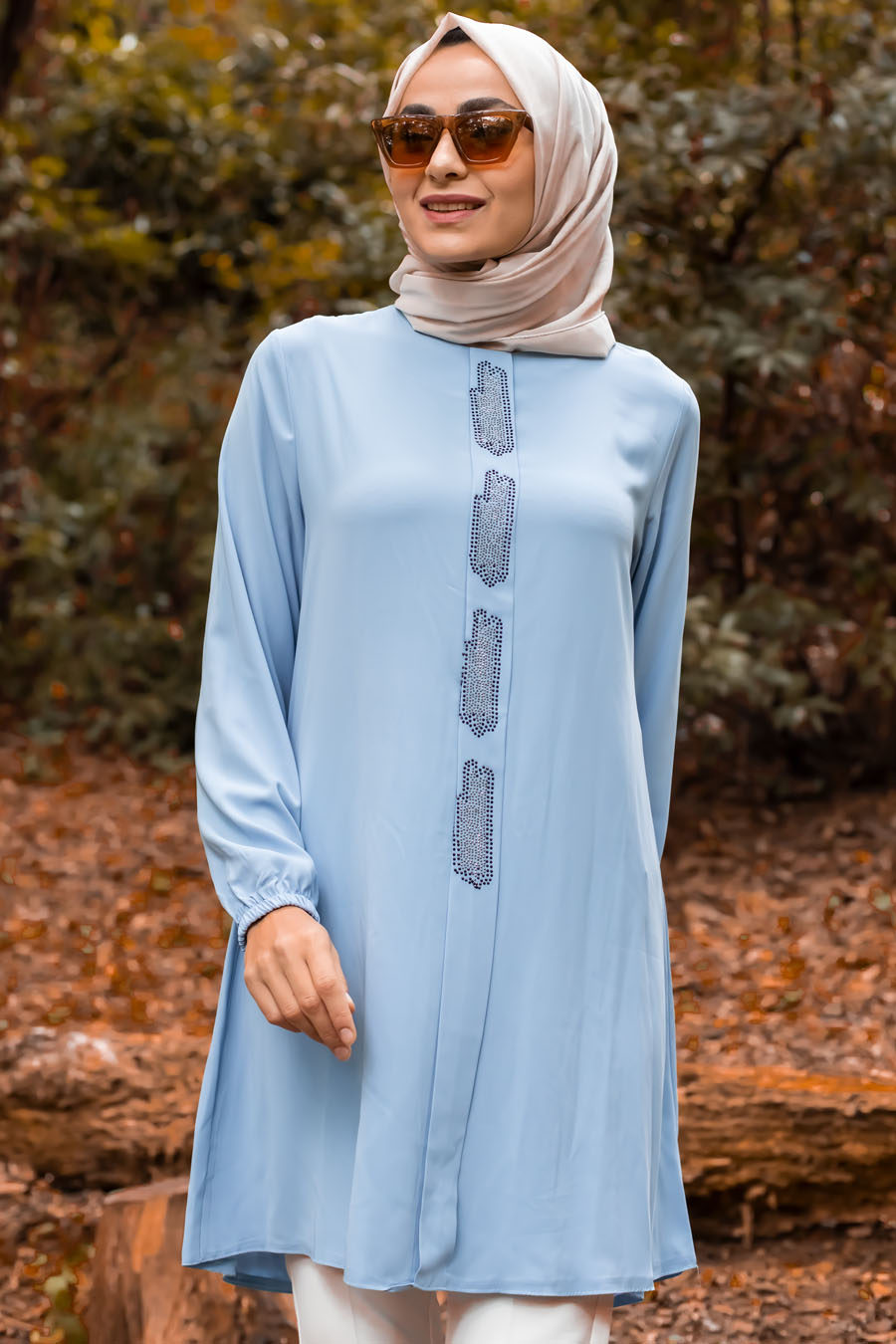 TUNIC -  BABY BLUE TUNIC -  BABY BLUE