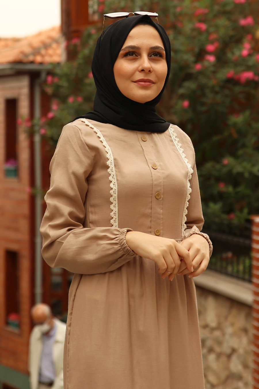 DRESS - BEIGE COLOR 