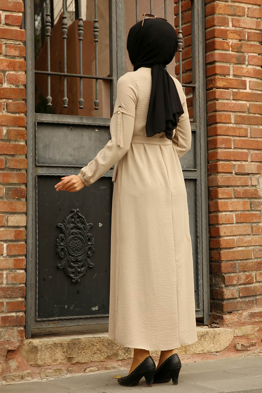 DRESS - BEIGE COLOR 