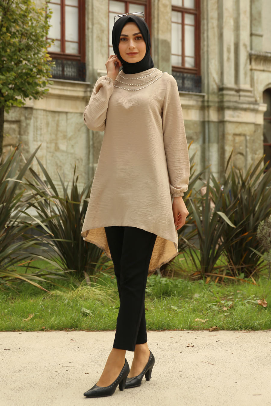 TUNIC - BEIGE COLOR   TUNIC - BEIGE COLOR