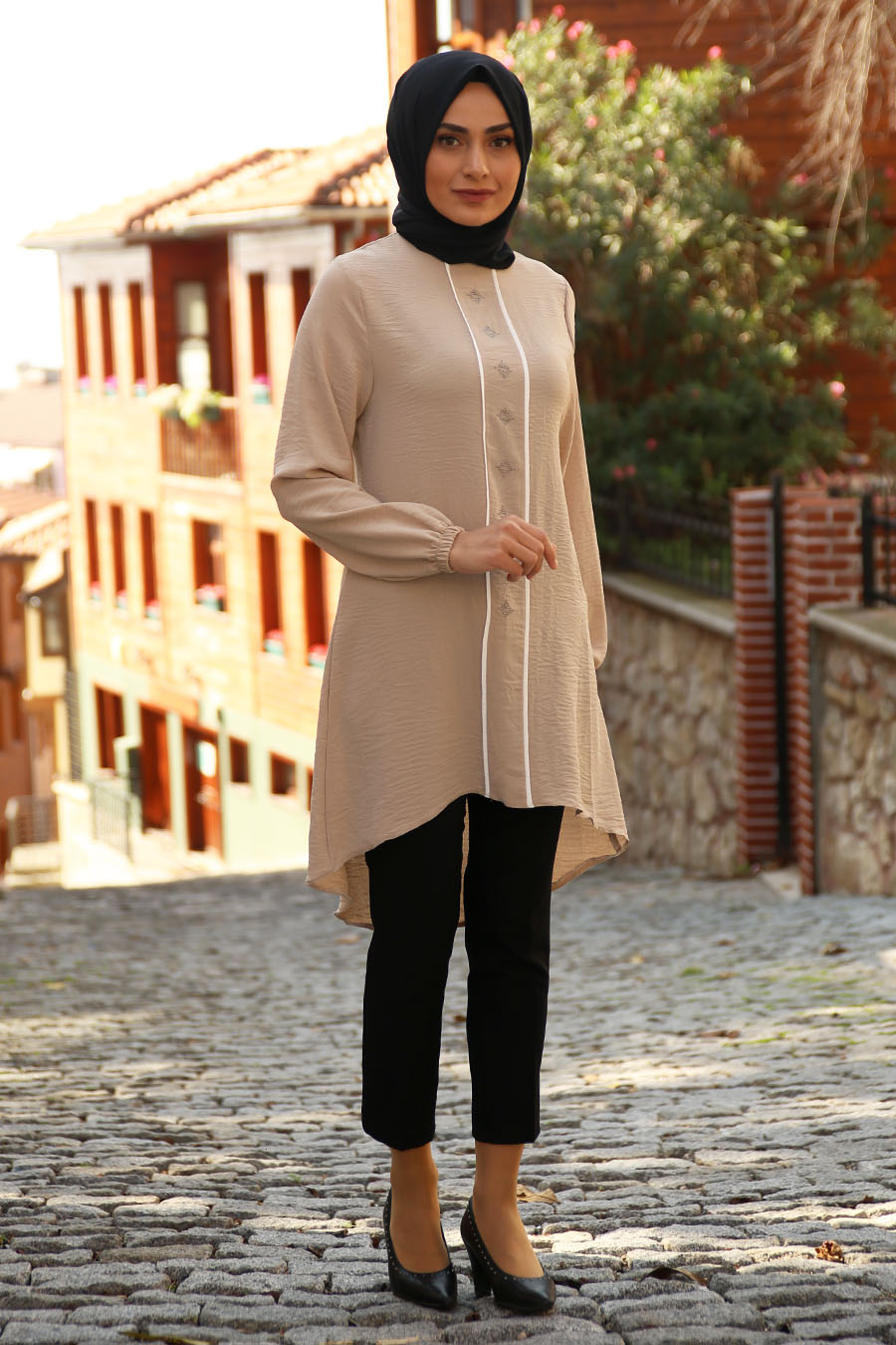 TUNIC - BEIGE COLOR   TUNIC - BEIGE COLOR
