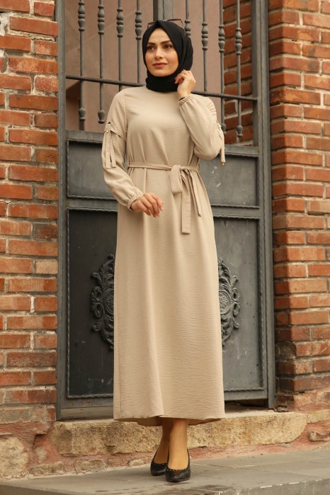 DRESS - BEIGE COLOR 