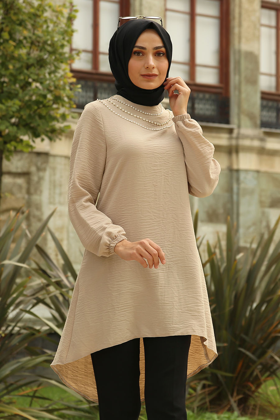 TUNIC - BEIGE COLOR   TUNIC - BEIGE COLOR
