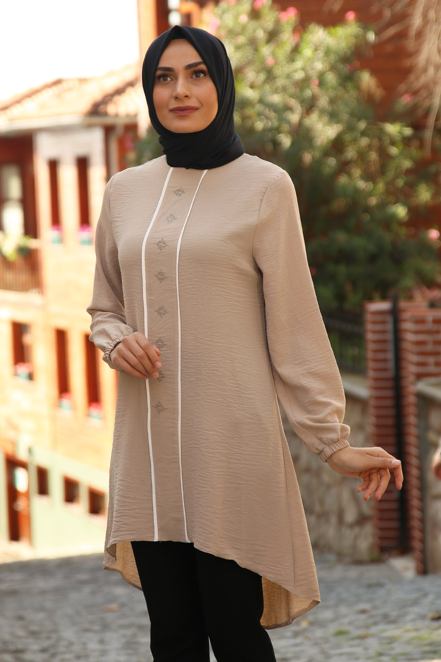 TUNIC - BEIGE COLOR   TUNIC - BEIGE COLOR
