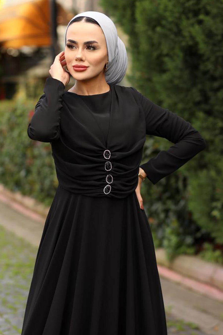 EVENING DRESS - BLACK 