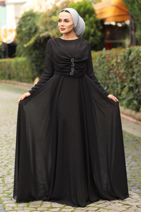 EVENING DRESS - BLACK 